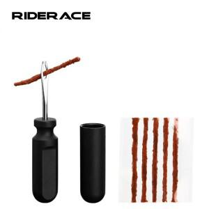 RIDERACE 자전거 타이어 펑크 실란트 고무 스트라이프 드릴 세트 튜브리스 수리 키트 도로 사이클링 도구