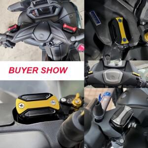 NMAX 오토바이 CNC 알루미늄 프론트 브레이크 저장소 유체 탱크 오일 컵 커버, 야마하 N-max