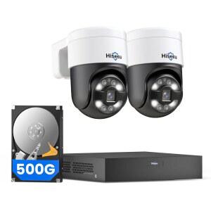 330 인간 추적 Hiseeu 보안 PTZ 6MP 시스템 NVR 카메라 PoE
