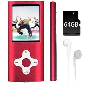 64GB MP3 플레이어 스크린 8인치 휴대용 내장 스피커 사진 음악