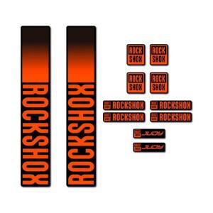 RockShox Judy 그라디언트 포크 스티커 MTB 서스펜션 링 자전거 장식 액세서리 용 멀티 컬러 방수 비닐 데