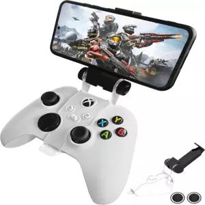 Joso Xbox 컨트롤러용 휴대전화 홀더 마운트 클램프 Series S/X One/S/X 게임패드 지원 샘 그립 캡 2개가