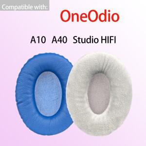 OneOdio A40 헤드폰 용 A10 이어 패드 스튜디오 HIFI 쿠션 교체 헤드셋 커버 벨벳 가죽 폼