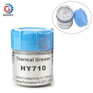 실버 서멀 그리스 페이스트 컴파운드 칩셋 냉각 CPU GPU HY710 실리콘 팬 20g