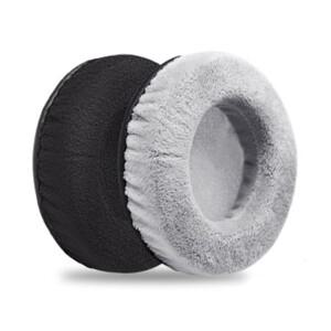 교체 벨벳 원형 이어 패드 커버 60MM 100MM 컵 헤드폰 그레이