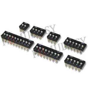 5PCS 2.54mm 피치 슬라이드 스위치 1P 2P 3P 4P 6P 8P SMD DIP 블랙 스냅 골드 도금 피트 토글