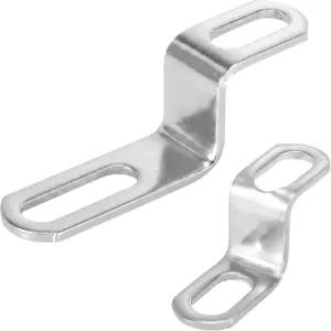 Bouzuny 2PCS 모터사이클 배기 머플러 파이프 브래킷 스테인리스 스틸 행거 마운트 Z 서포트 스탠드 조인트