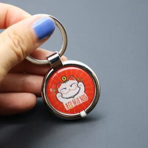 금속 에징 ID EM4305 T5577 125KHz 키 복사 블랭크 재기록 가능 키포브 태그 링 근접 토큰 카드 1개