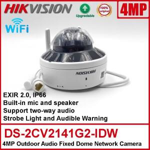 Hikvision DS-2CV2141G2-IDW 와이파이 무선 내장 양방향 오디오 야외 IR 고정 돔 네트워크 카메라 4MP