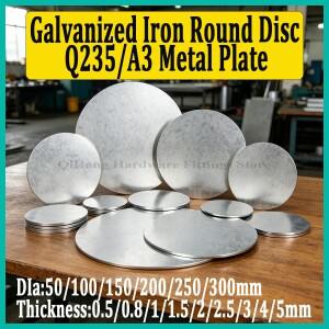 아연 도금 스틸제 원형 디스크 Q235/A3 금속판 0.5-5mm 두께  직경 50-300mm CNC 및 DIY 프로젝트용 산업용