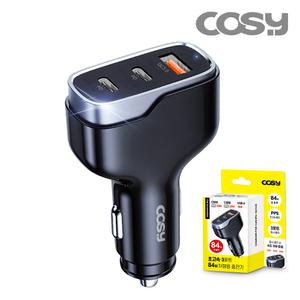 [COSY] 볼칸 84W 초고속 차량용 충전기(PD+QC3.0, 3포트) [CGR2281AT]