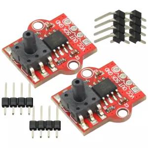2PCS 3.3-5V 디지털 기압 센서 모듈 액체 수위 조절기 보드 0-40KPa 아두이노용 2.5mm 연질 튜브 연결