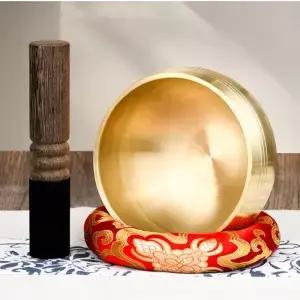 황동 싱잉볼 티베트 산스크리트 요가 명상 소리 스트레스 해소 불교 마음챙김 도구