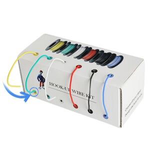 36m 전선 UL3132 26AWG 주석 도금 구리 연선 연질 실리콘 절연체 -60 ℃ 150까지 300V 후크업 와이어 6색