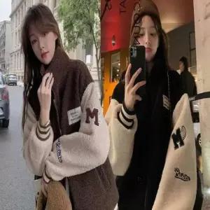 여성 하이넥 집업 뽀글이 후리스점퍼 야구잠바