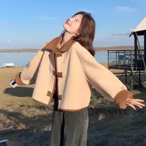 점퍼 하프코트 양면 반코트 양면점퍼 리버시블 양털 코트 로레안 재킷 HL]