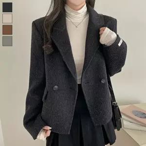 가을겨울 보온성 코트 모직 미디엄 베이직 기본라인