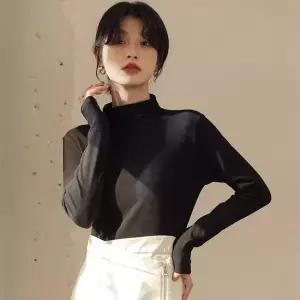 젤라브 소프트 하프넥 티셔츠 반목 폴라티 SD-1004542 폴라티 반목 하프넥 겨울 목폴라
