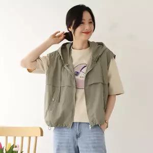 [웬디즈갤러리]오델 바스락 후드 베스트 RVT103