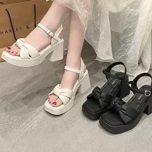 [오르토]여름 스트랩 샌들 데일리 여성 편안한 캐주얼 통굽 샌들 신발