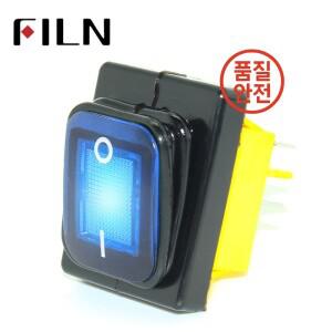 FILN KCD4 T85 220V 30A 헤비 듀티 빨간색 파란색 녹색 IP68 방수 led 토글 스위치 4 핀 on off 해양 동결