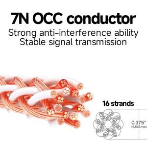 TODN HIFI 1PCS 7N OCC 8TC 스피커 케이블 금도금 Hi-fi Y 플러그 용 하이 엔드 와이어 바나나