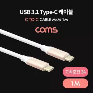 USB 3.1 Type C 케이블 1M C타입 to 고속충전 3A 충전케이블