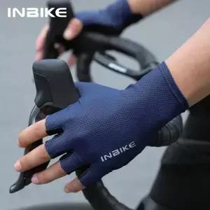 INBIKE 사이클링 장갑 반 손가락 여름 남성 여성 MTB 충격 흡수 산악 자전거 스포츠 액세서리