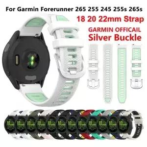 Garmin Forerunner 745 645 265 255 245 Smartwatch 밴드 Venu 2 SQ vivoactive 4s 4 3 용 18 20 22mm 교체