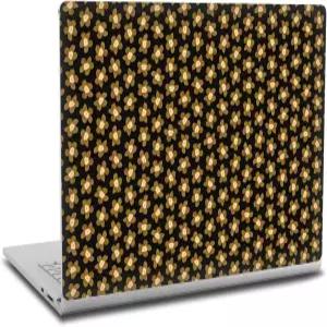 헤드 케이스 디자인 공식 니놀라 블랙 골드 플로럴 비닐 스티커 스킨 데칼 커버 Microsoft Surface Book