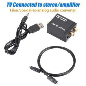 TV 증폭기 디코더 용 Bluetooth 디지털-아날로그 오디오 변환기 어댑터 광섬유 동축 DAC Spdif