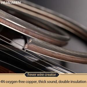 HUALIWEN DIY HIFI 오디오 케이블 자동차 홈 시어터 와이어 소프트 터치 용 무산소 순수 구리 스피커