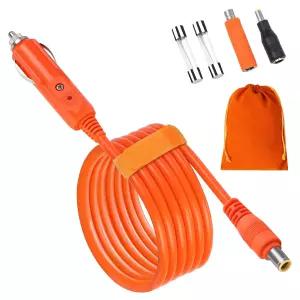 QKJCE 14AWG Car Charging Cable for Jackery Portable Power Station Explorer 3000 2000 1500 1000 880