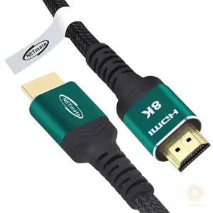 스토어-다유몰 넷메이트 HDMI2.1 그린메탈 케이블 10M NM-PH100N 플러그케이블