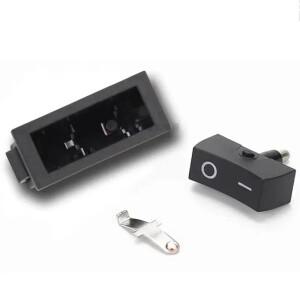 8Pcs KCD3 로커 스위치 보트 모양 3 핀 전기 장비 전원 ON-OFF 토글 LED 조명/레드 도트