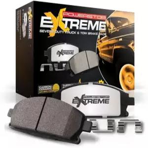 Dodge Ram 2500 2009-10용 PowerStop 후방 브레이크 패드 3500 2009-10 2011-18 - Z36 트럭 및 견인용 카본
