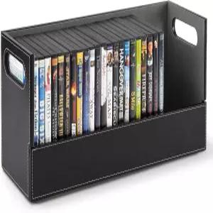 가정용 DVD 보관함 블루레이용 영화 선반 정리함 비디오 게임 케이스 CD VHS 테이프 진열대 홀더는 최대