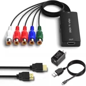 딩선 컴포넌트에서 HDMI 변환기 YPbPr/RGB+R/L에서 어댑터 DVD VSH 블루레이 플레이어 Wii PS2/PS3 Xbox