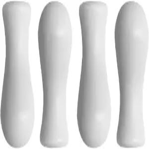 GSHLLO 4 PCS 화이트 우드 커튼 노브 매달기 볼 블라인드 코드 펜던트 창문 액세서리
