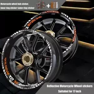 반사 오토바이 휠 스티커 림 허브 스트라이프 데칼 레이스 테이프 Accessori 방수 KTM Duke
