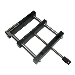 200x412mm 알루미늄 평행 조 플랫 집게 벤치 바이스 실버 블랙 컬러 고정 장치 나사 일반 QGG CNC 도구