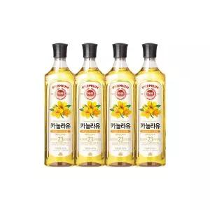 사조 카놀라유 900ml x4병 /식용유/기름