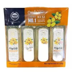 해표 카놀라유 900ml x 4입 b64505