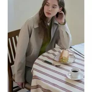매장정품 DRAWFIT WOMEN 울 레글런 크롭 블루종 [ASH CREAM]
