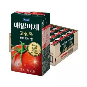 [매일]야채 고농축 토마토의 힘 125ml 24팩/토마토주스