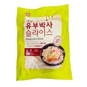 한성 유부박사 슬라이스 1kg / 냉동 유부