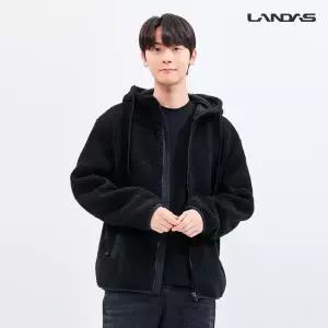 [하프클럽/랜더스]랜더스 헤비 후드 양털 후리스 자켓 점퍼 JK490W 블랙