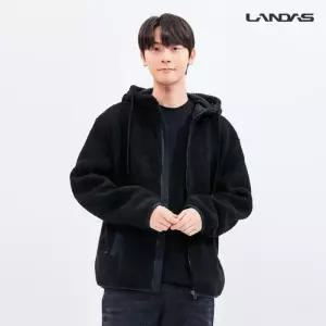 [랜더스][루페코리아] 랜더스 헤비 후드 양털 후리스 자켓 점퍼 JK490W 블랙