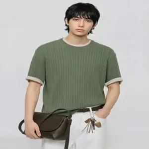 [스타필드하남점] 프로젝트엠 케이블 라운드 반팔스웨터 EPG2ER1500