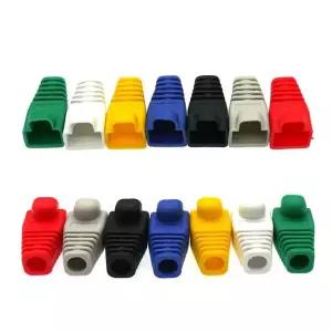 RJ45 통부트 100개 랜부트 보호캡 랜선 랜케이블 부트 케이블 커넥터 컴퓨터 보호 네트워크 단선 방지캡